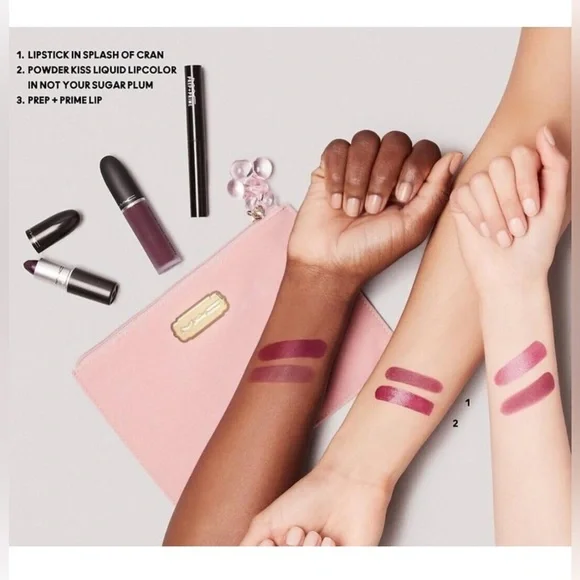MAC Limited Edition Kisses & Bows Lip Kit: Purple.